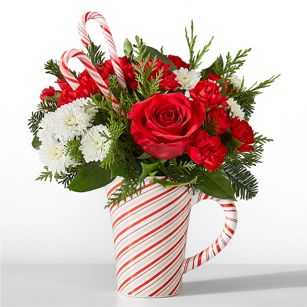 Peppermint Swirl Mug – Maes Flower Shop, Ville Platte LA