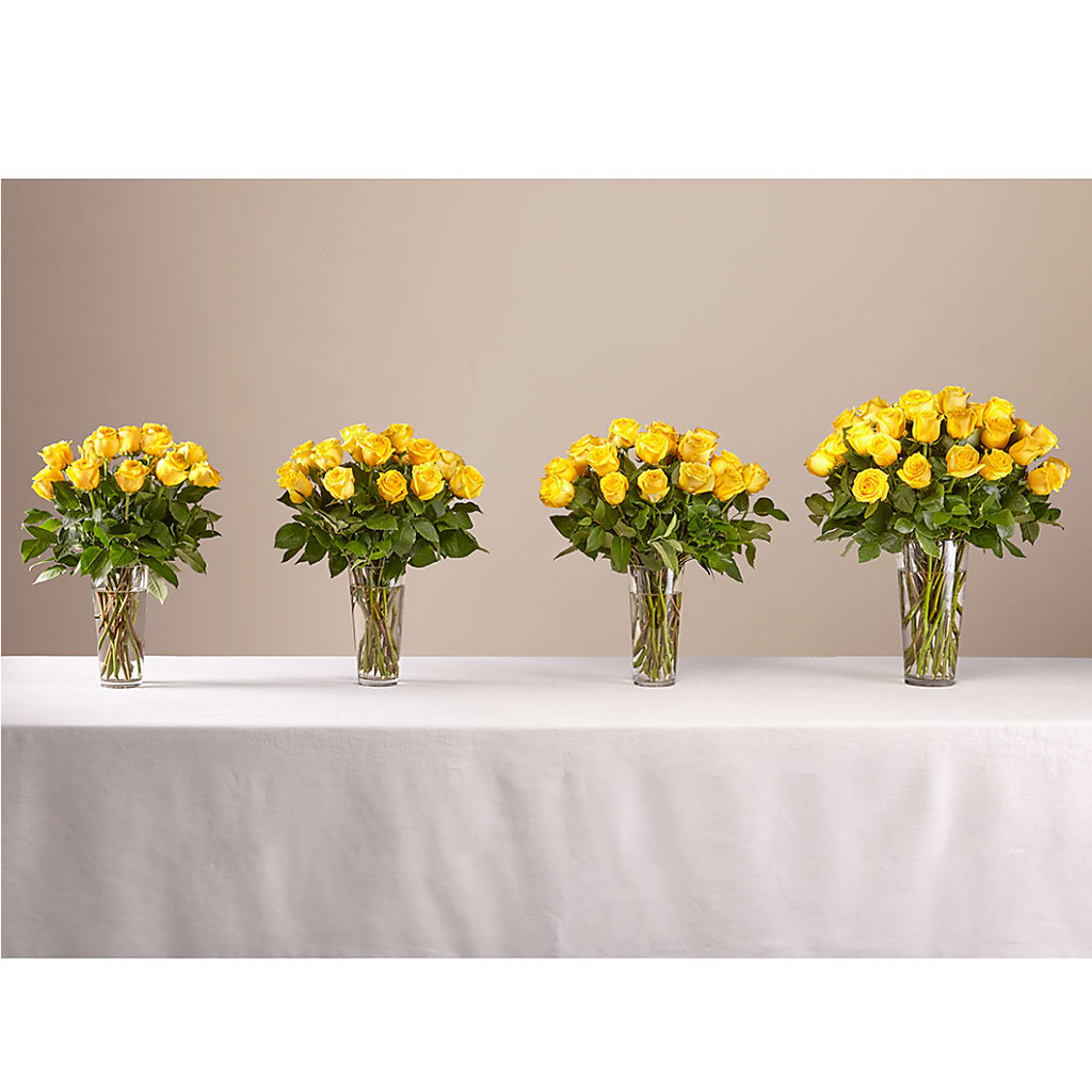 Long Stem Yellow Rose Bouquet – Maes Flower Shop, Ville Platte LA