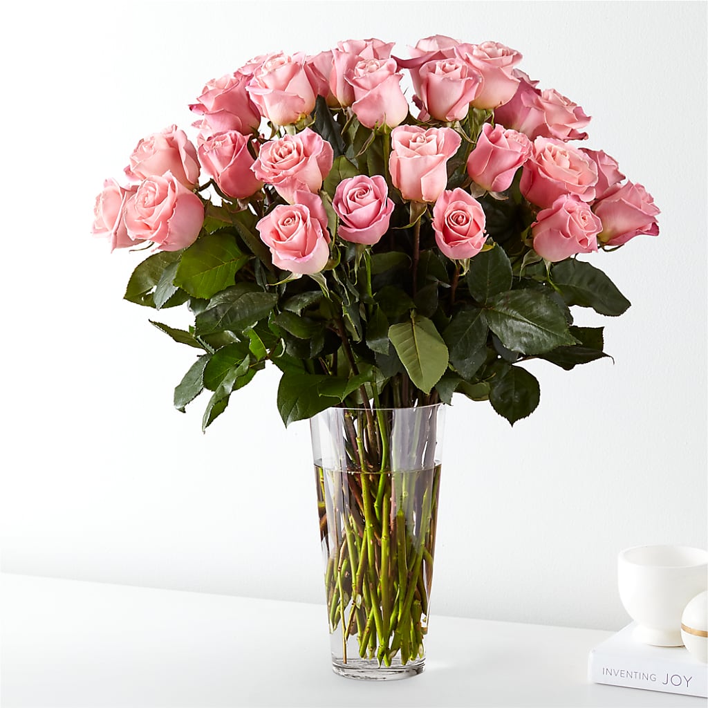 Long Stem Pink Rose Bouquet – Maes Flower Shop, Ville Platte LA