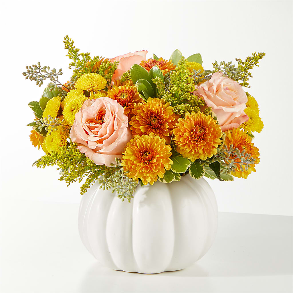 Peachy Pumpkin – Maes Flower Shop, Ville Platte LA