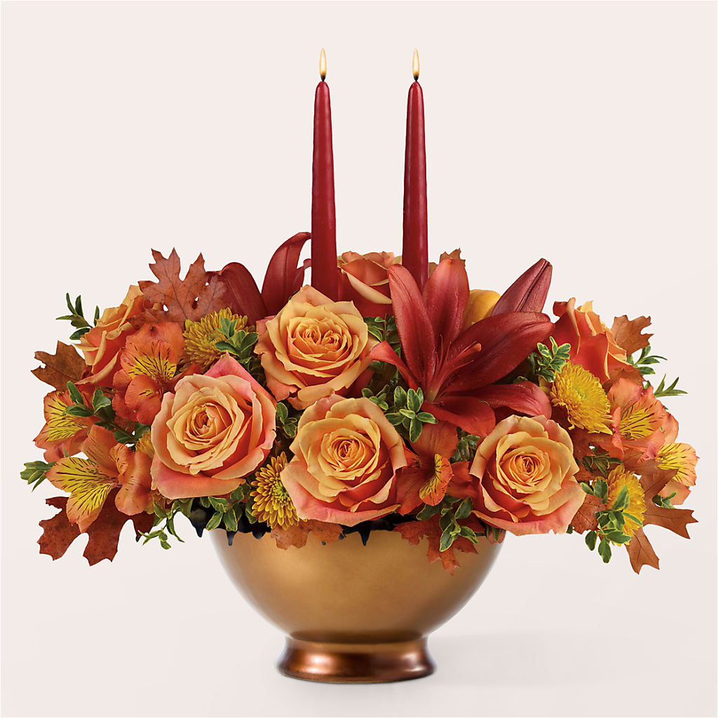 Harvest Table Centerpiece – Maes Flower Shop, Ville Platte LA