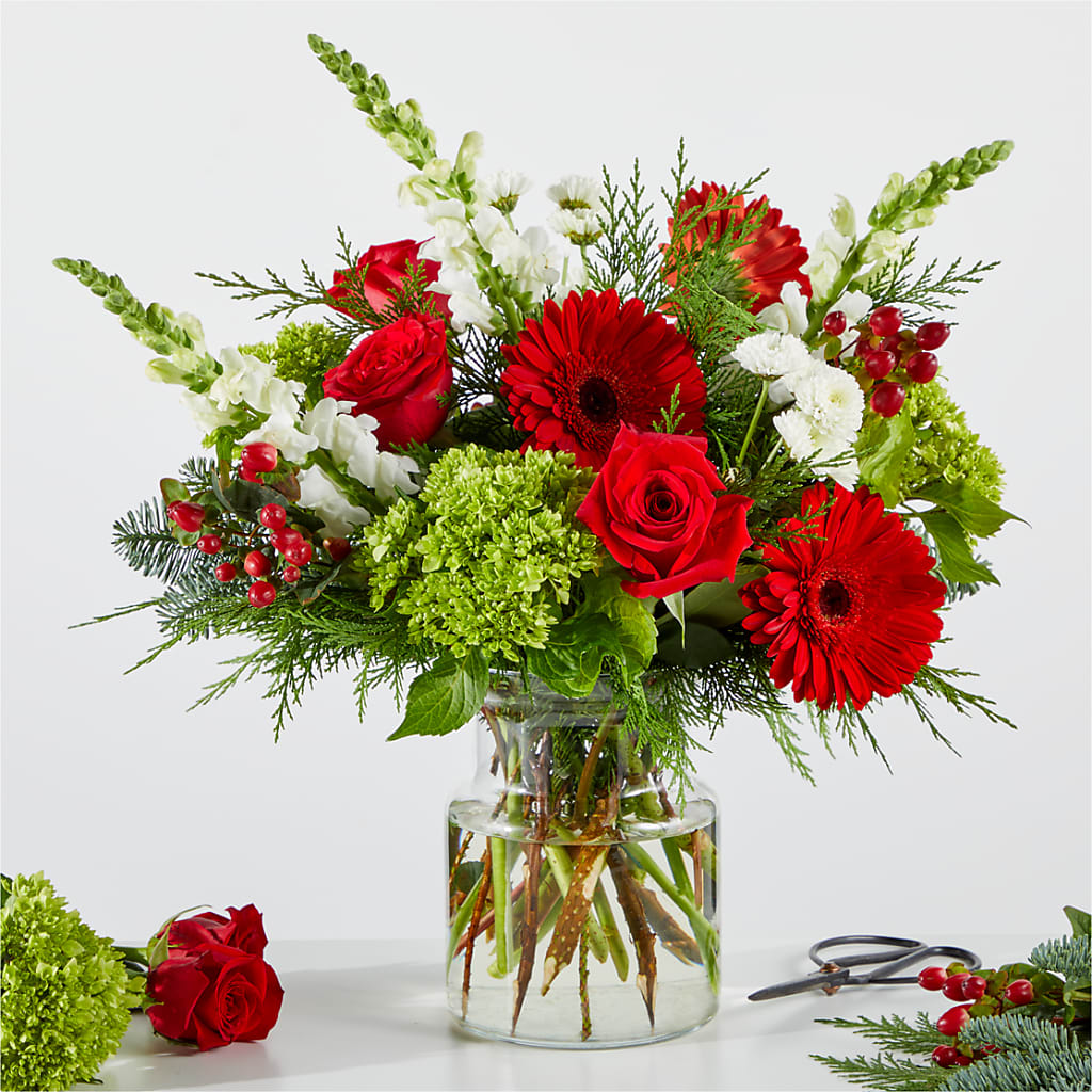 Merry Moment Bouquet – A Florist Original – Maes Flower Shop, Ville Platte LA