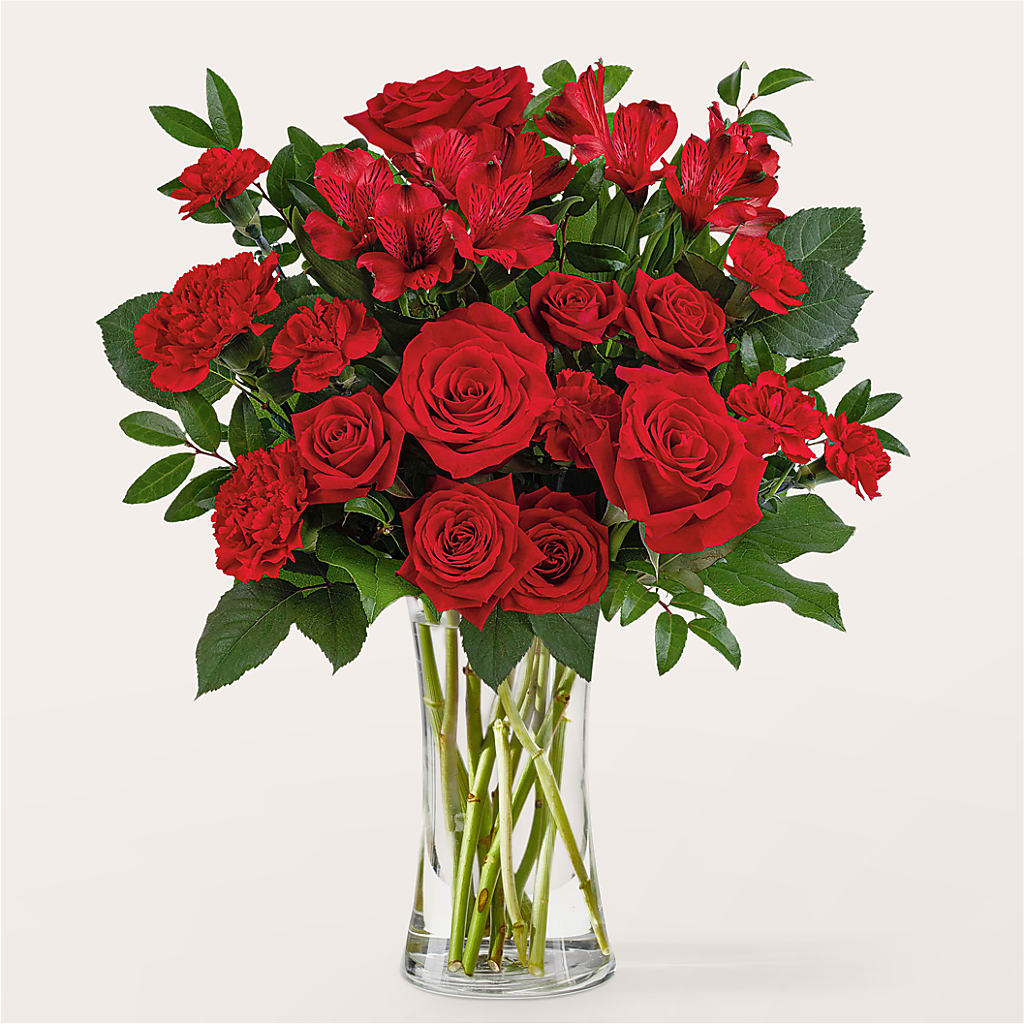Brilliant Ruby Bouquet – Maes Flower Shop, Ville Platte LA