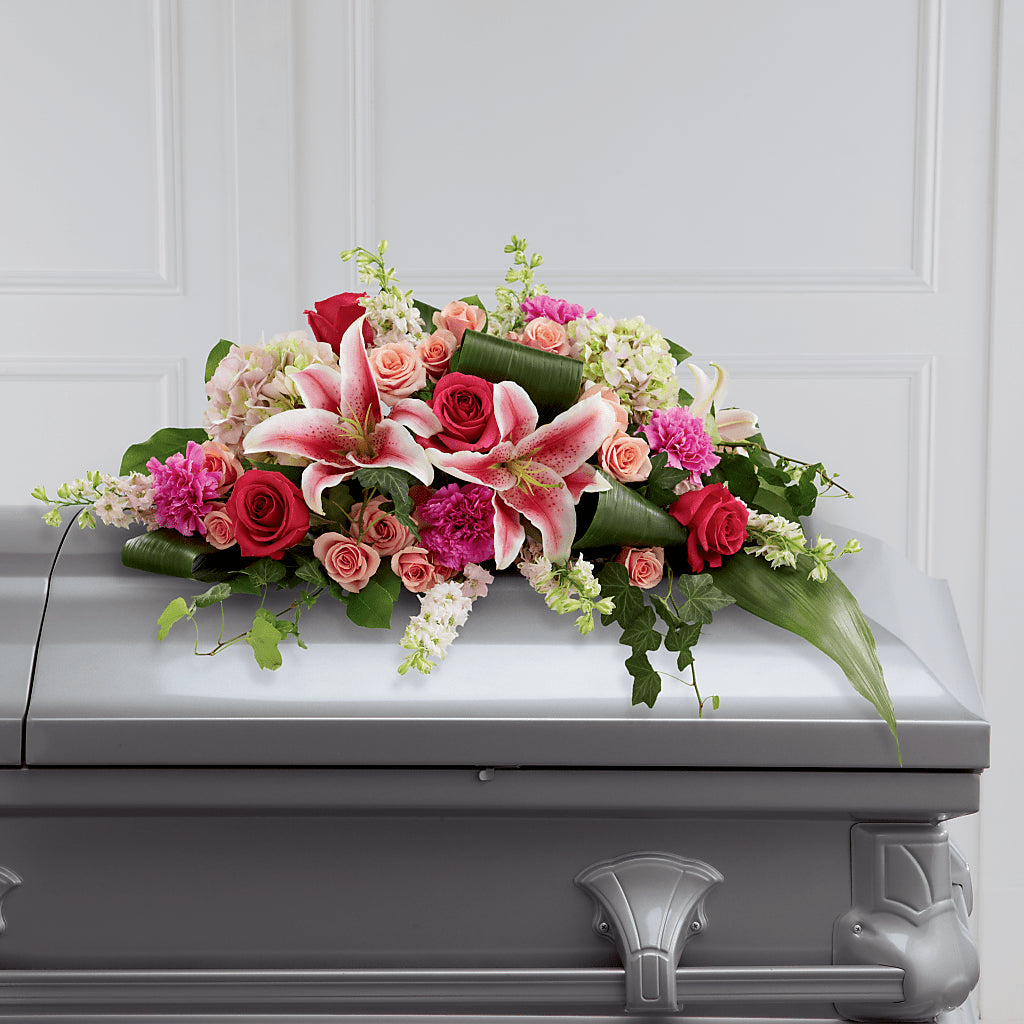 Splendid Grace Casket Spray – Maes Flower Shop, Ville Platte LA