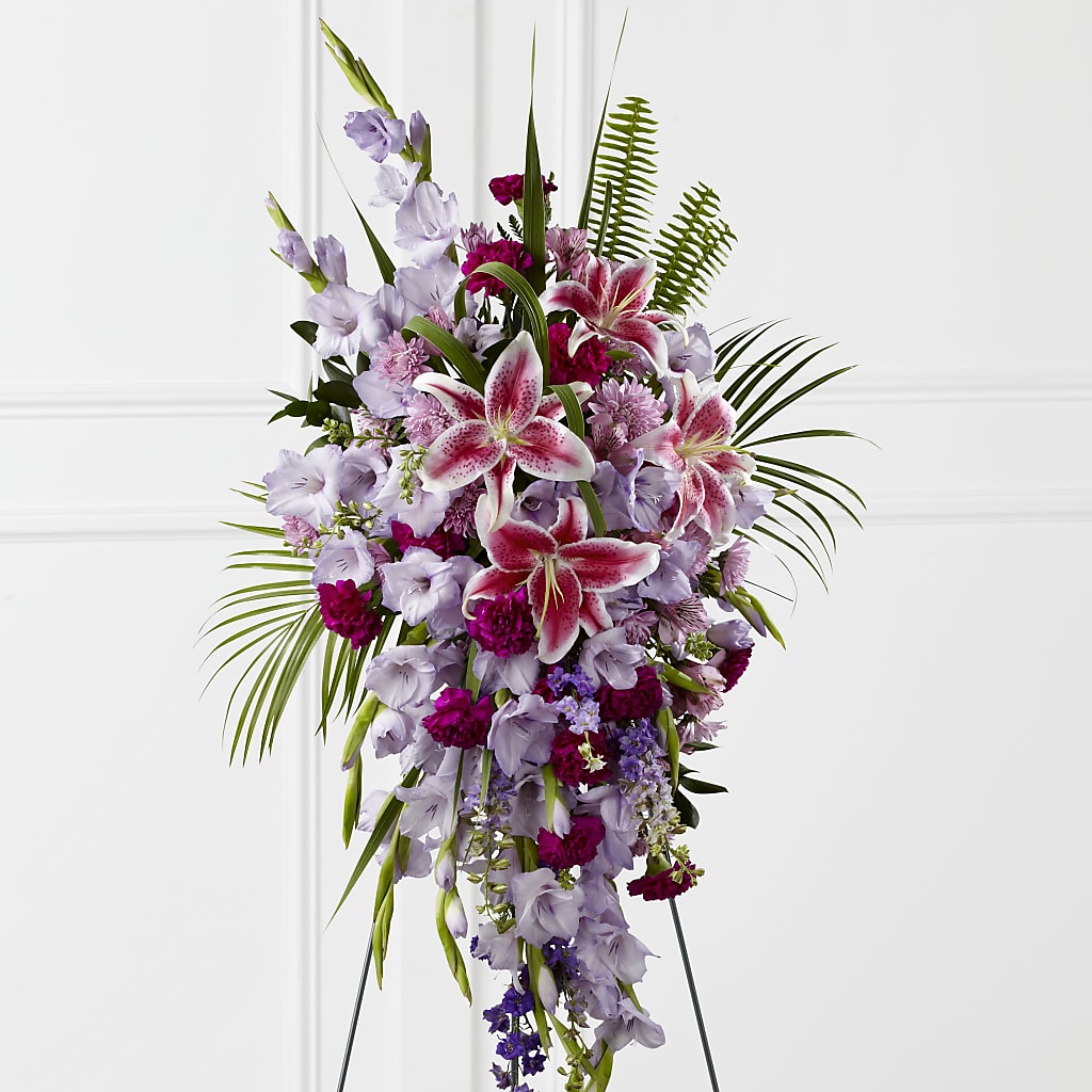 Tender Touch Standing Spray – Maes Flower Shop, Ville Platte LA