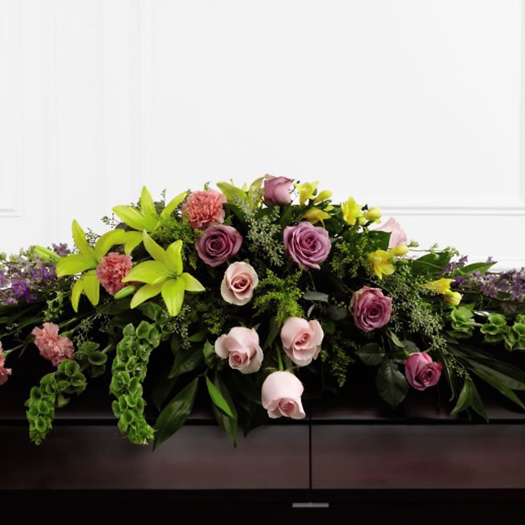 Forever Beloved Casket Spray – Maes Flower Shop, Ville Platte LA