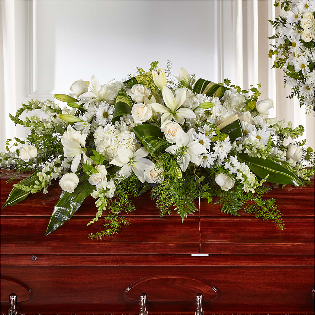 Abundance Casket Spray – Maes Flower Shop, Ville Platte LA