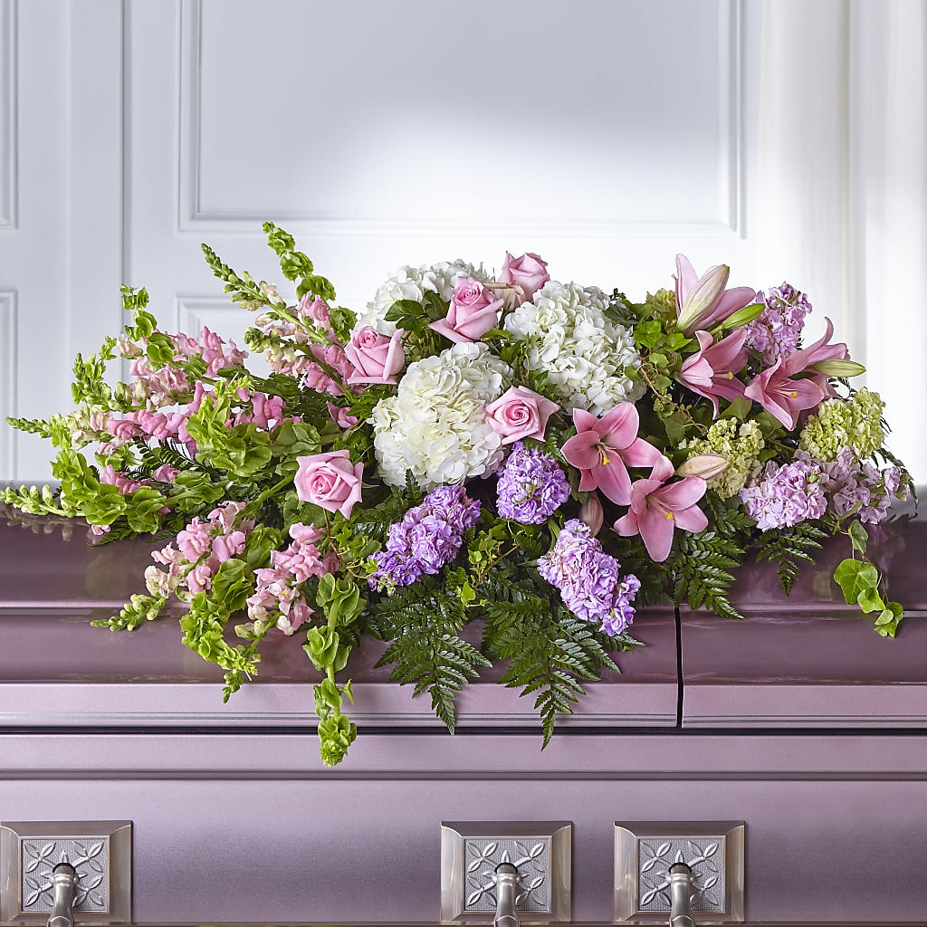 Life's Gratitude Casket Spray – Maes Flower Shop, Ville Platte LA