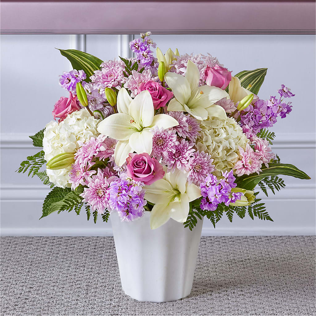 Heaven Sent Floor Basket – Maes Flower Shop, Ville Platte LA