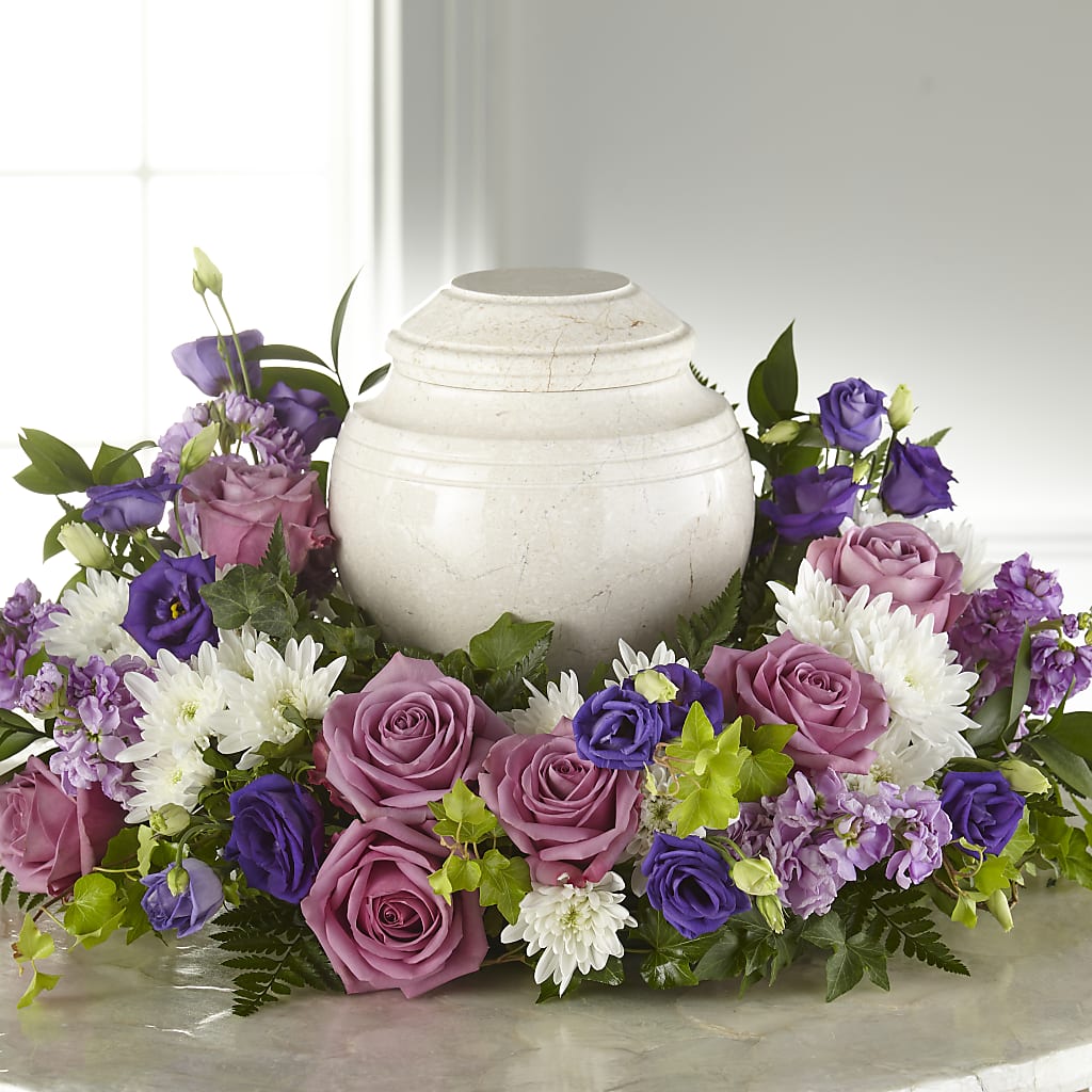 Blooming Sympathy Cremation Adornment – Maes Flower Shop, Ville Platte LA