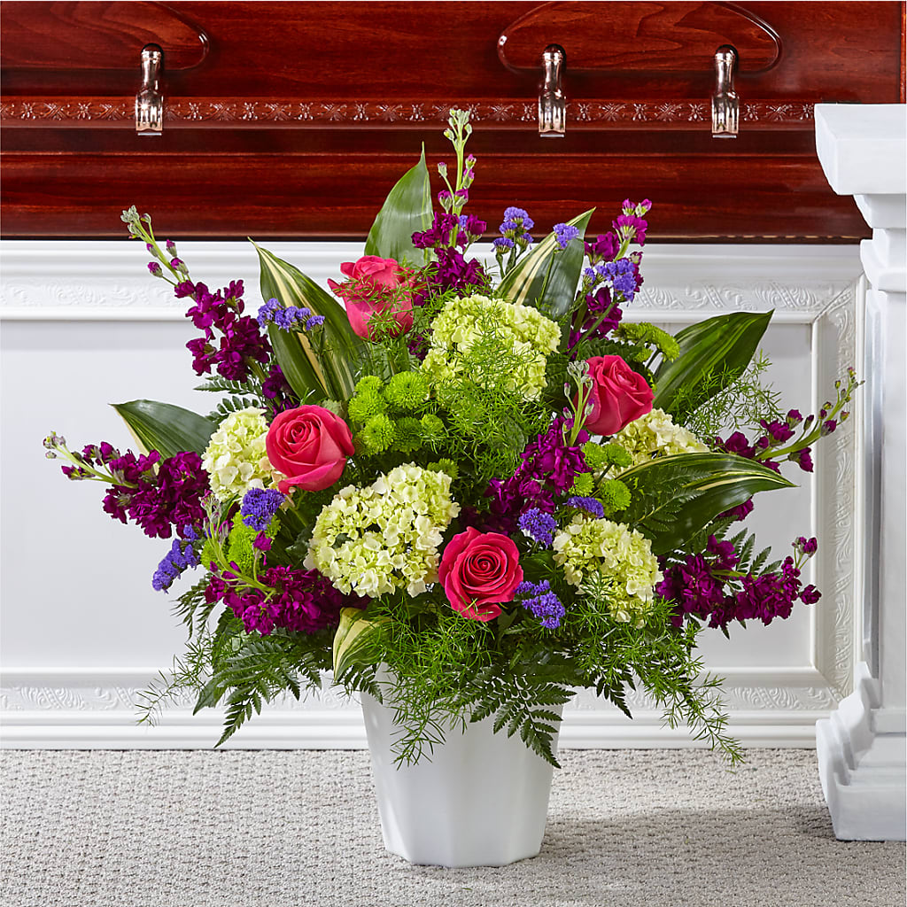 Beautiful Horizons Floor Basket – Maes Flower Shop, Ville Platte LA