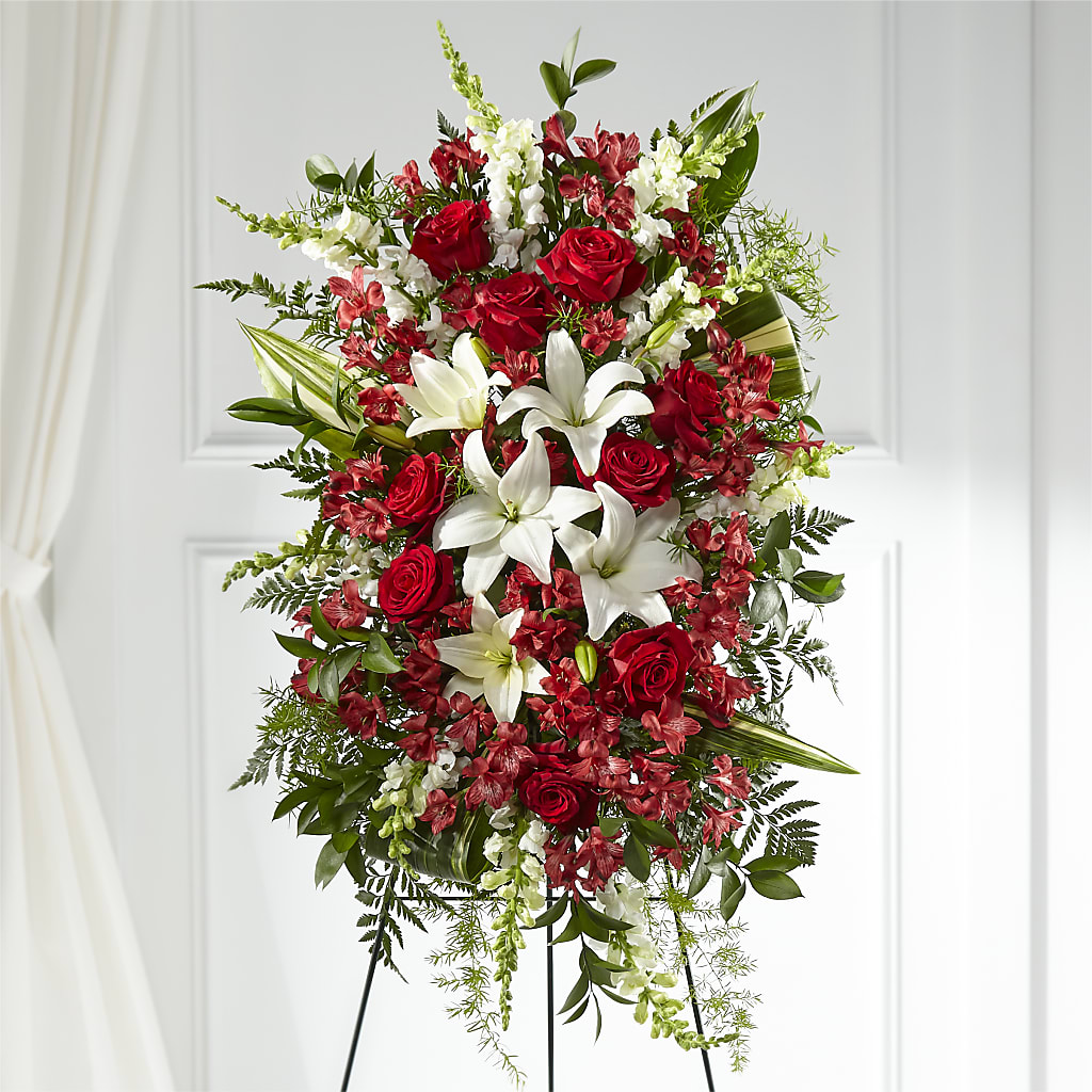 Everlasting Memory Standing Spray – Maes Flower Shop, Ville Platte LA