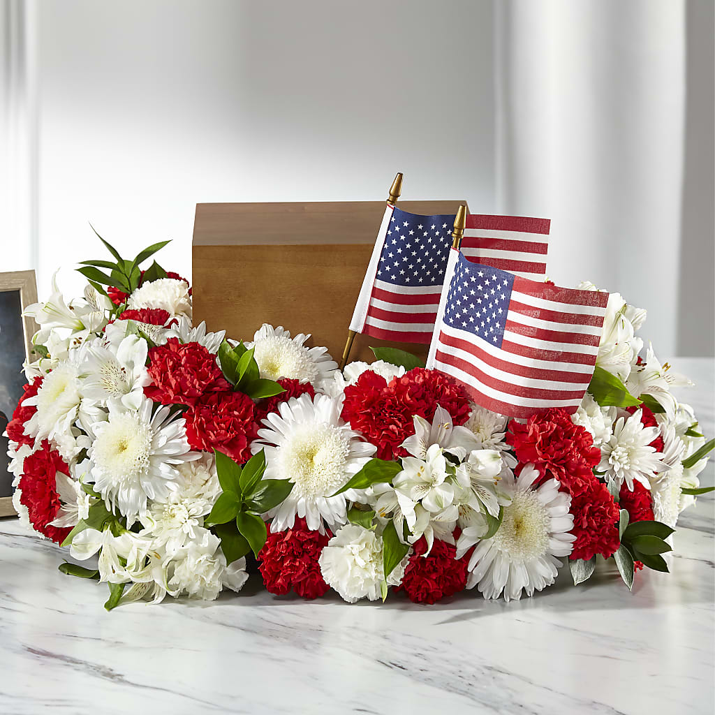 Spirit of Patriotism Cremation Adornment – Maes Flower Shop, Ville Platte LA