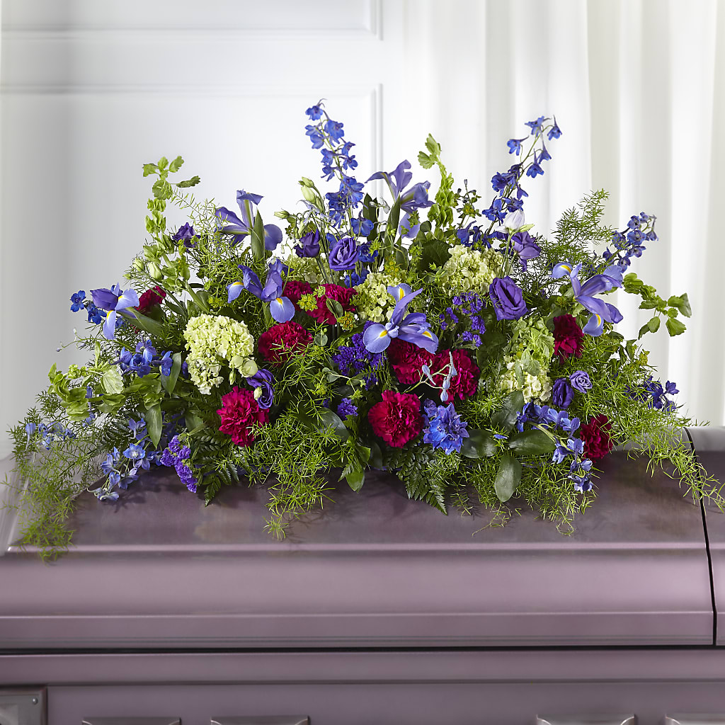 Always Treasured Casket Spray – Maes Flower Shop, Ville Platte LA