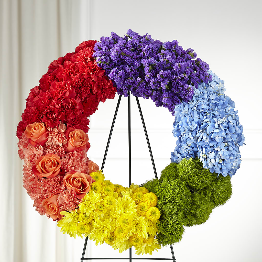 Circle of Love Wreath – Maes Flower Shop, Ville Platte LA