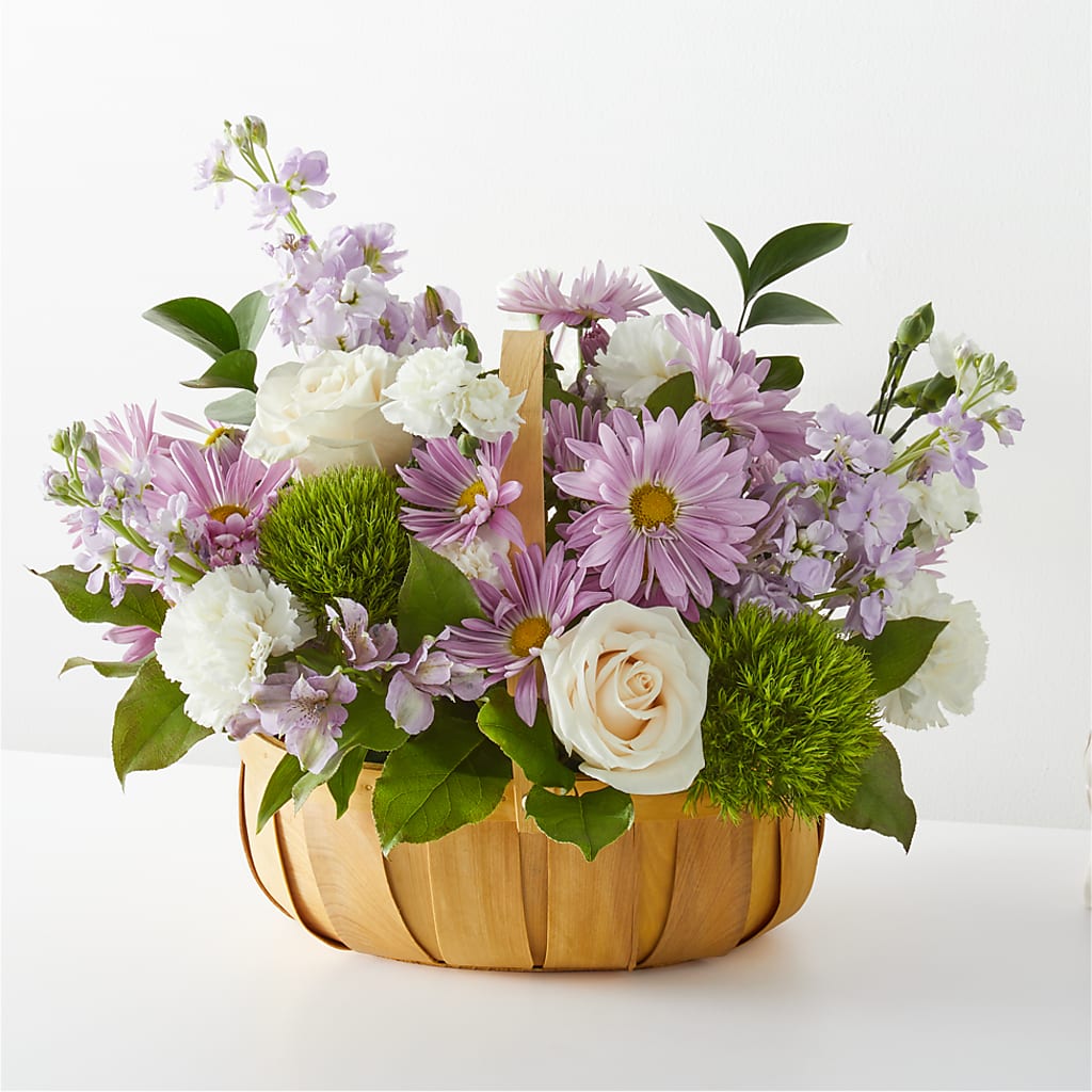 Peace & Love Basket – Maes Flower Shop, Ville Platte LA