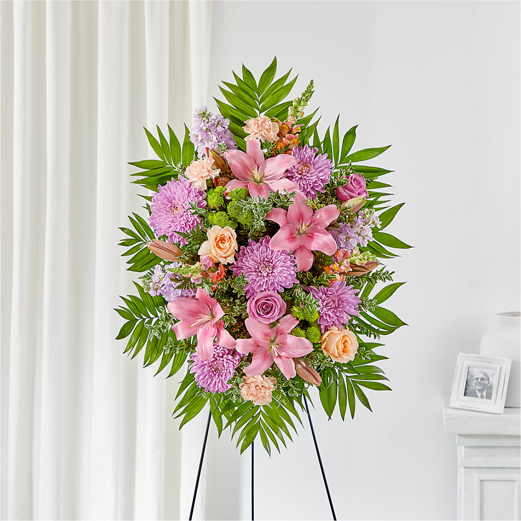 Love & Light Standing Spray – Maes Flower Shop, Ville Platte LA