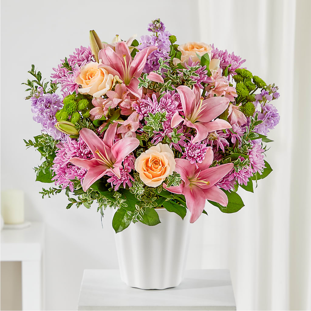 Supportive Embrace Tabletop Basket – Maes Flower Shop, Ville Platte LA