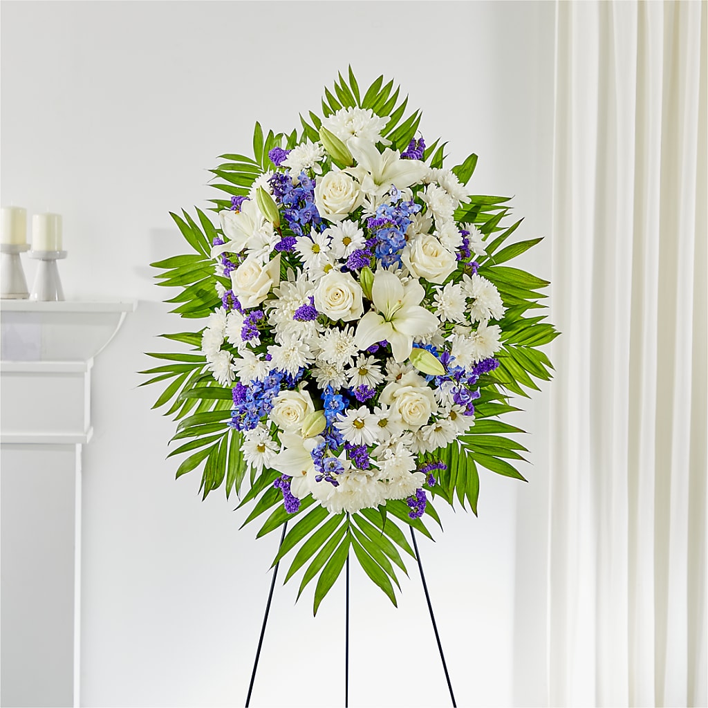 At Rest Standing Spray – Maes Flower Shop, Ville Platte LA
