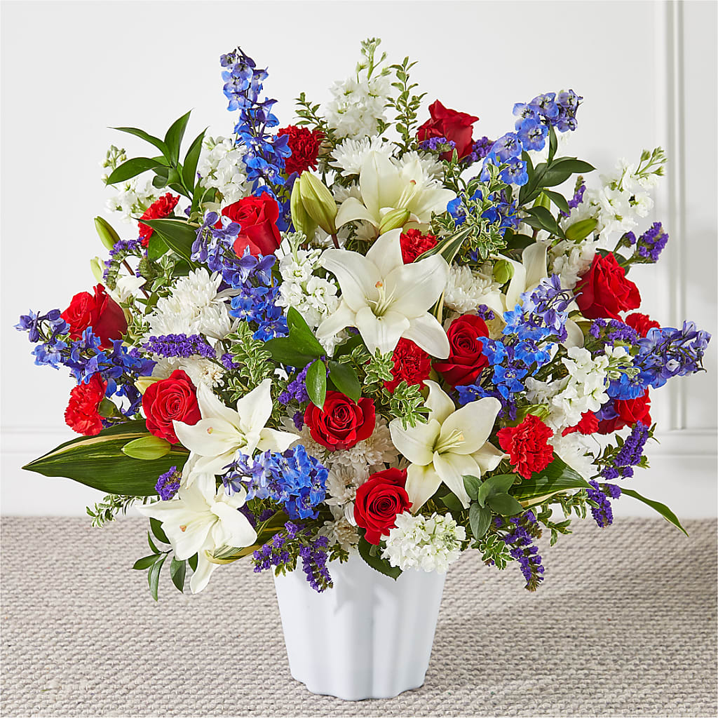 Consoled Floor Basket – Maes Flower Shop, Ville Platte LA