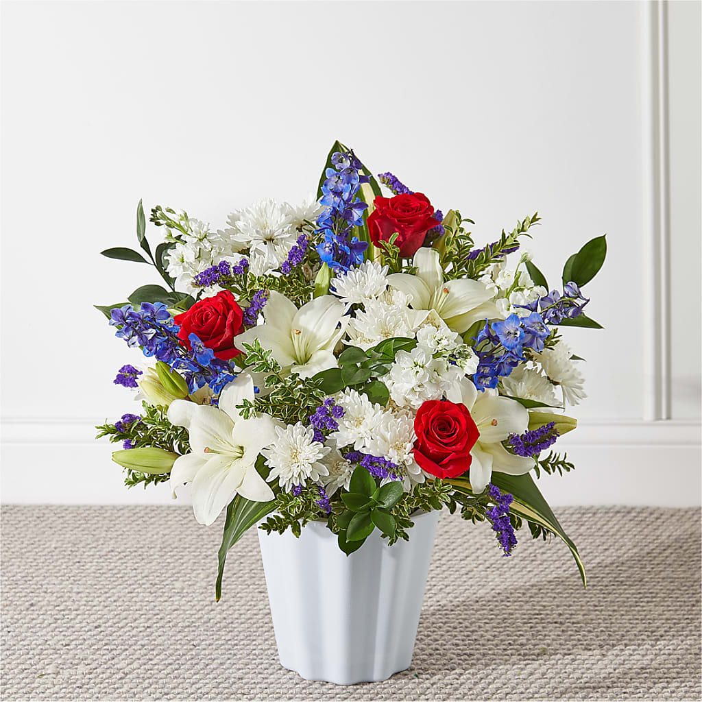 Consoled Floor Basket – Maes Flower Shop, Ville Platte LA