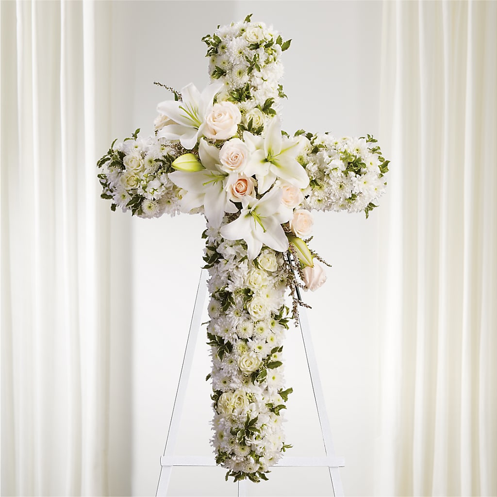 Spiritual Guidance Standing Spray – Maes Flower Shop, Ville Platte LA