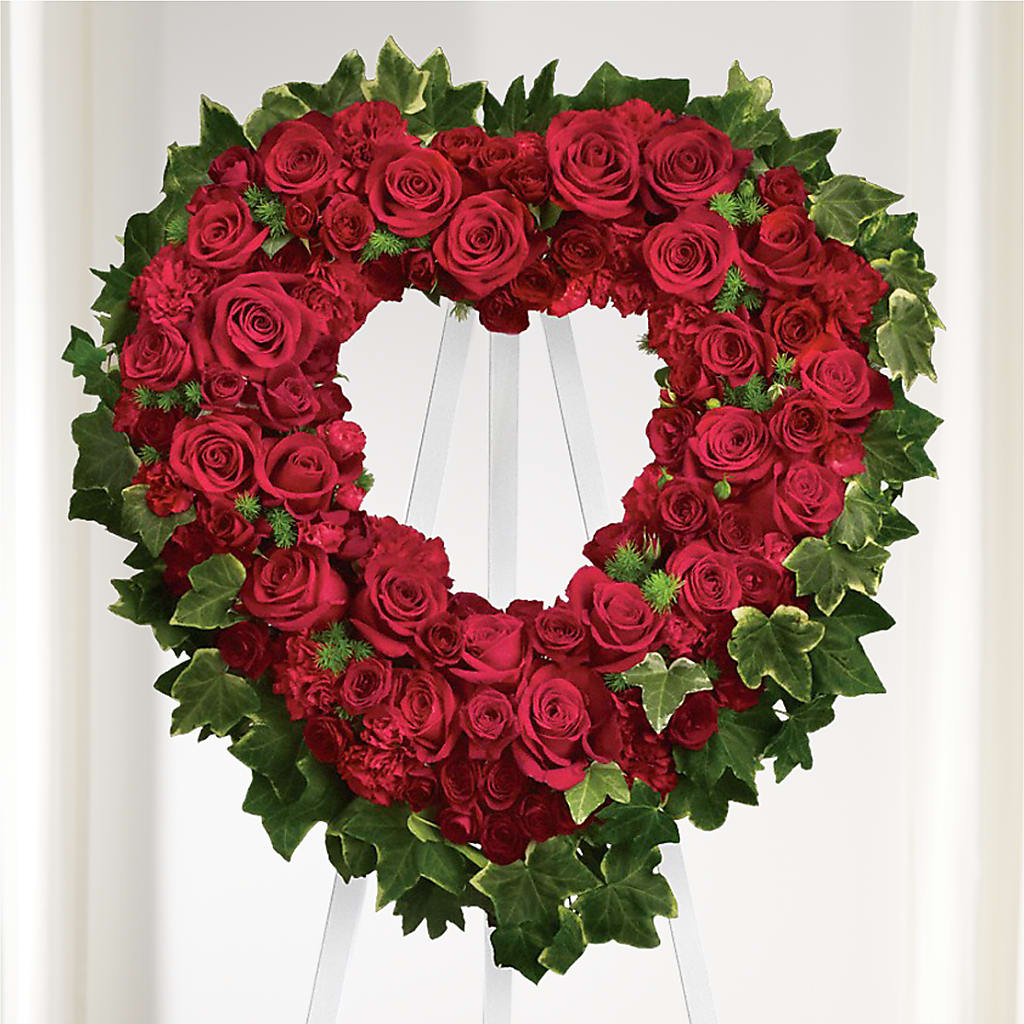 Wholehearted Standing Spray – Maes Flower Shop, Ville Platte LA