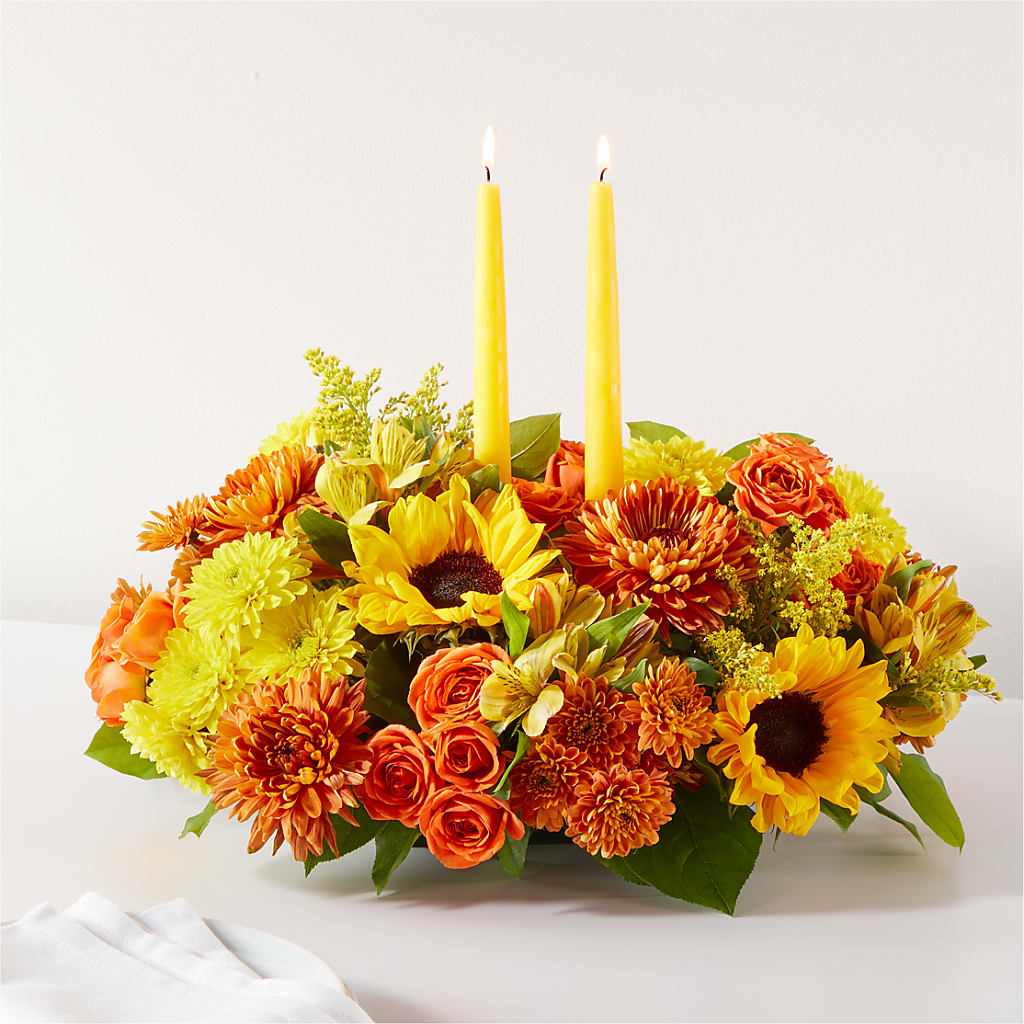 Autumn Harmony Centerpiece – Maes Flower Shop, Ville Platte LA