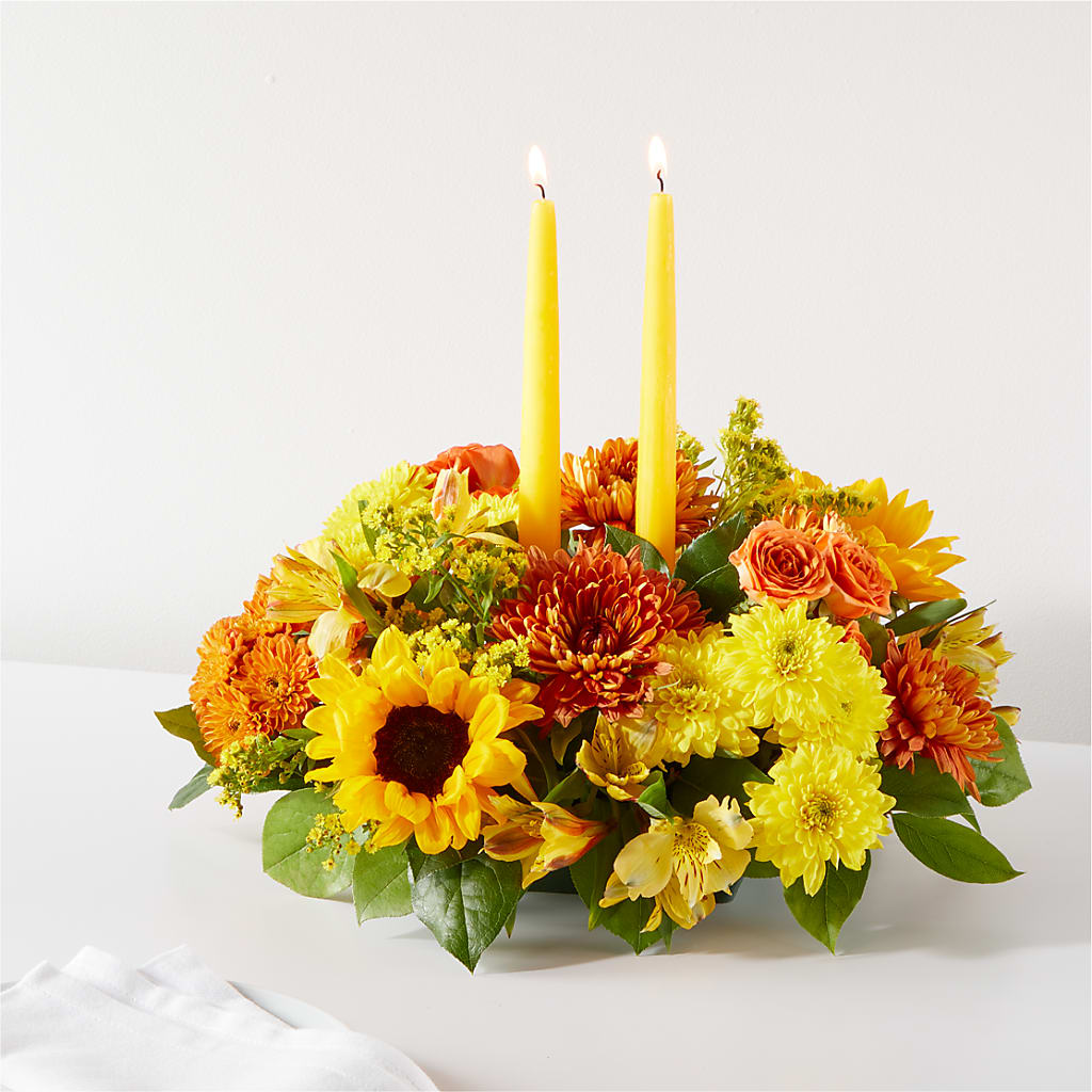 Autumn Harmony Centerpiece – Maes Flower Shop, Ville Platte LA