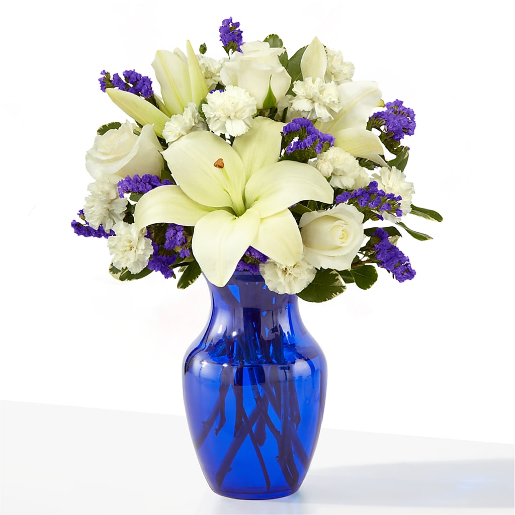 Sapphire Rush Bouquet – Maes Flower Shop, Ville Platte LA