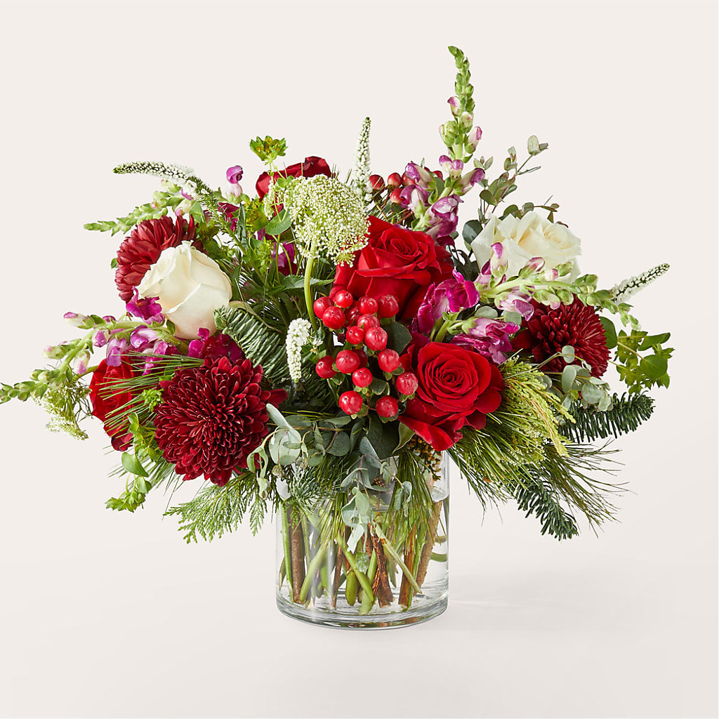Cranberry Fizz Bouquet – Maes Flower Shop, Ville Platte LA