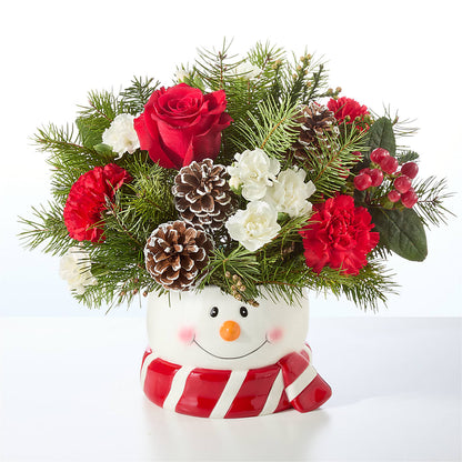 Jolly Snowman Bouquet –  Maes Flower Shop, Ville Platte LA