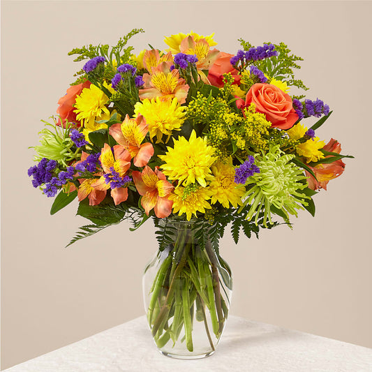 Marmalade Skies Bouquet –  Maes Flower Shop, Ville Platte LA
