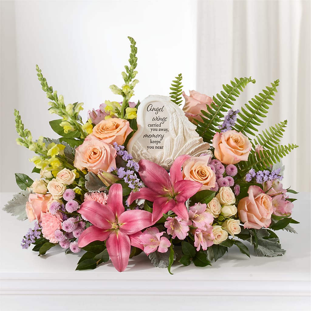Gentle Light Arrangement –  Maes Flower Shop, Ville Platte LA