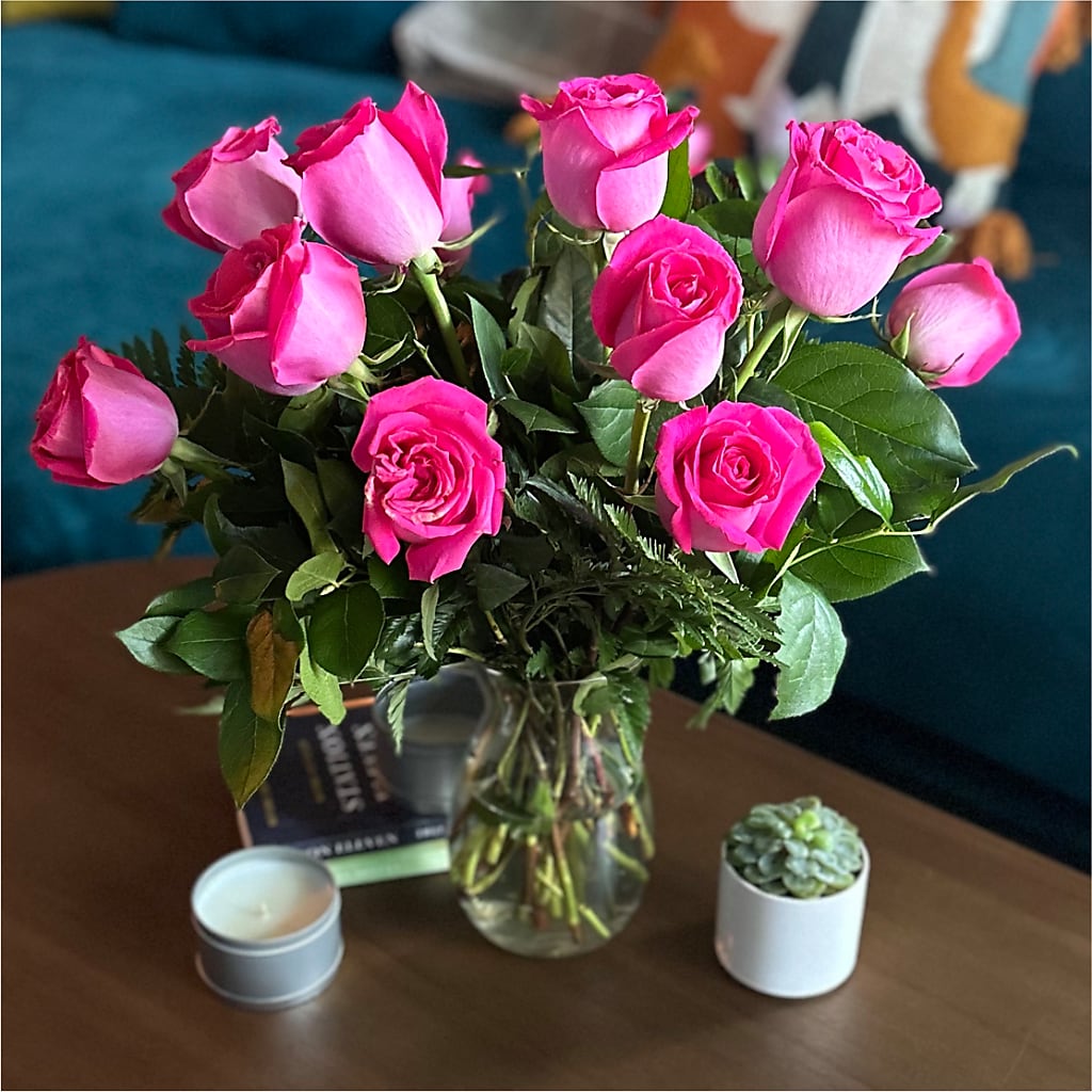 Long Stem Pink Rose Bouquet –  Maes Flower Shop, Ville Platte LA