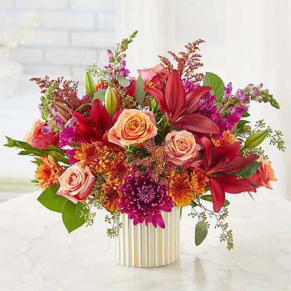 Burgundy Landscape Bouquet –  Maes Flower Shop, Ville Platte LA