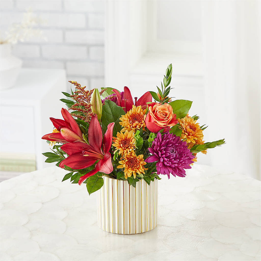 Burgundy Landscape Bouquet –  Maes Flower Shop, Ville Platte LA