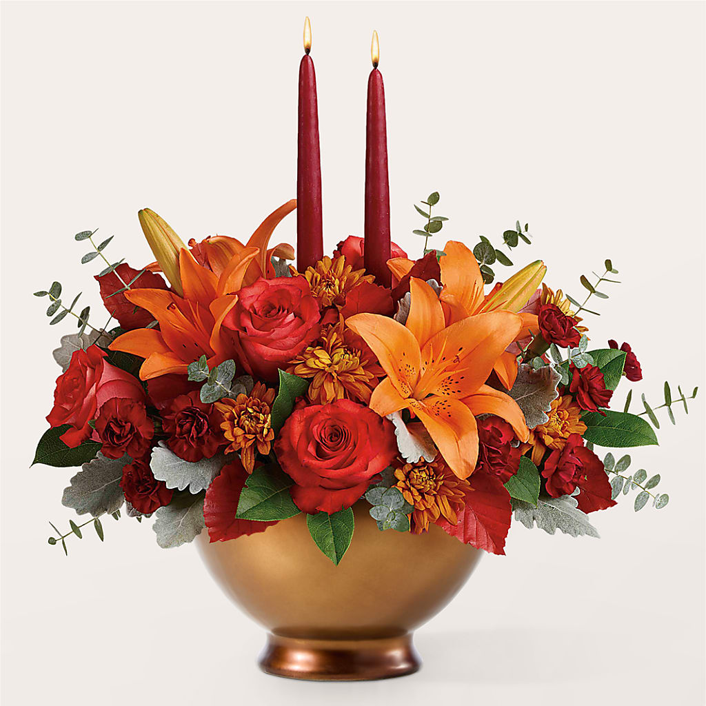 Fruits of Fall Centerpiece –  Maes Flower Shop, Ville Platte LA