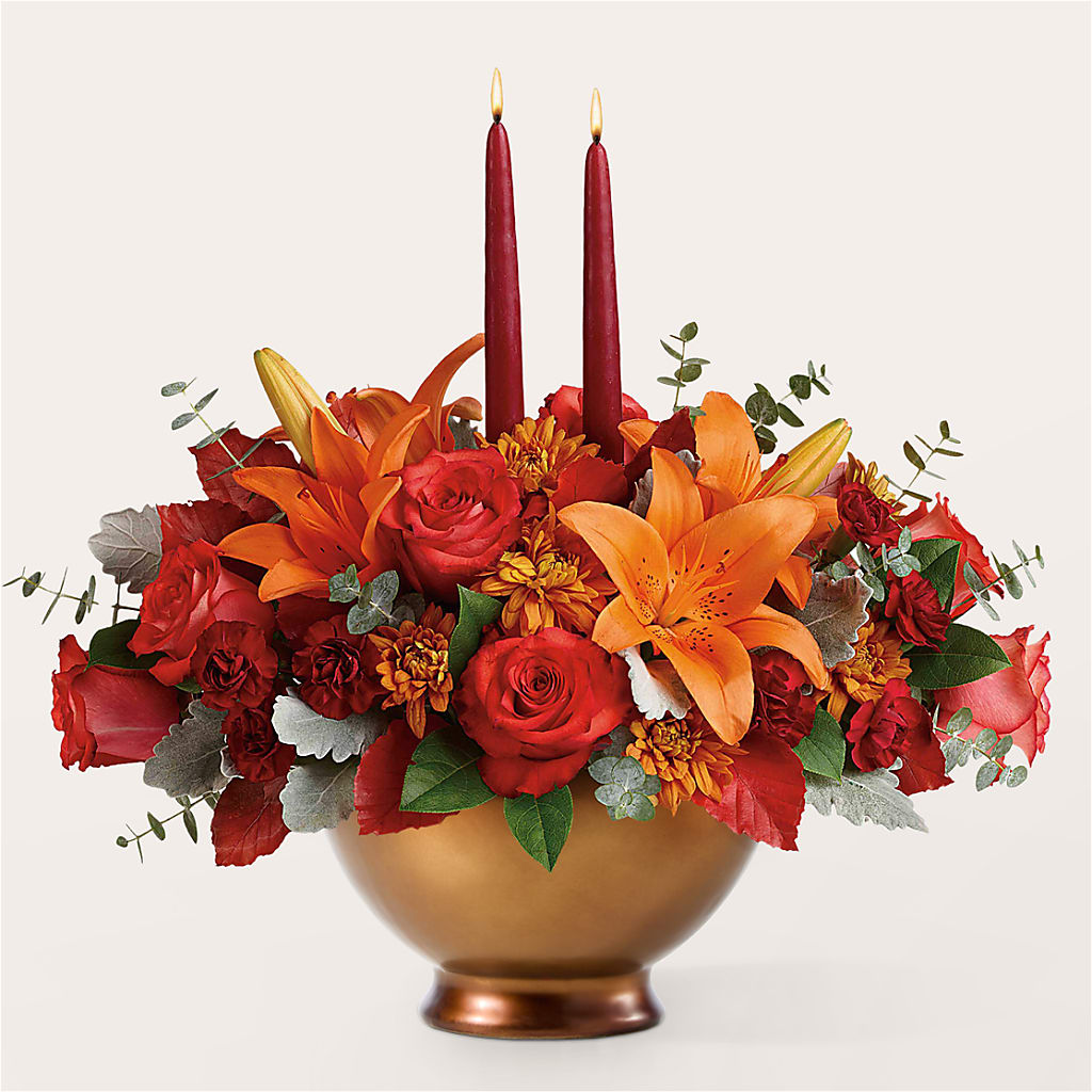 Fruits of Fall Centerpiece –  Maes Flower Shop, Ville Platte LA