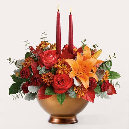 Fruits of Fall Centerpiece –  Maes Flower Shop, Ville Platte LA