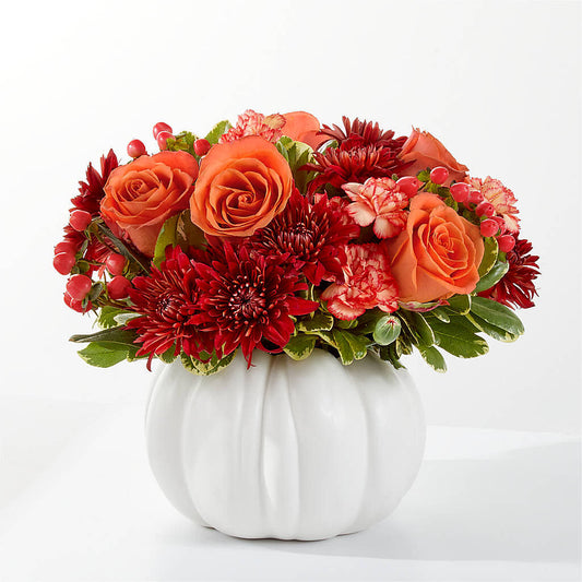 Autumn Air Pumpkin Bouquet –  Maes Flower Shop, Ville Platte LA