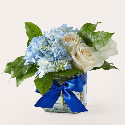 Sky Blue Delight Bouquet –  Maes Flower Shop, Ville Platte LA