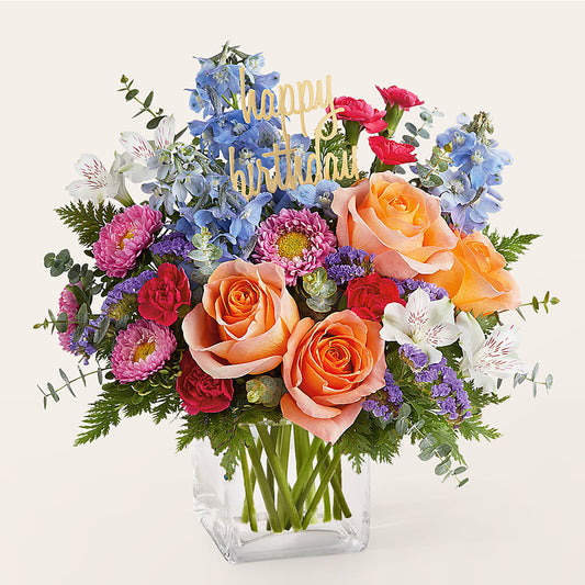 Birthday Bash Bouquet –  Maes Flower Shop, Ville Platte LA