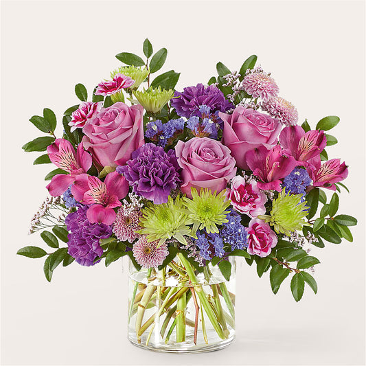 Glass Half Full Bouquet –  Maes Flower Shop, Ville Platte LA