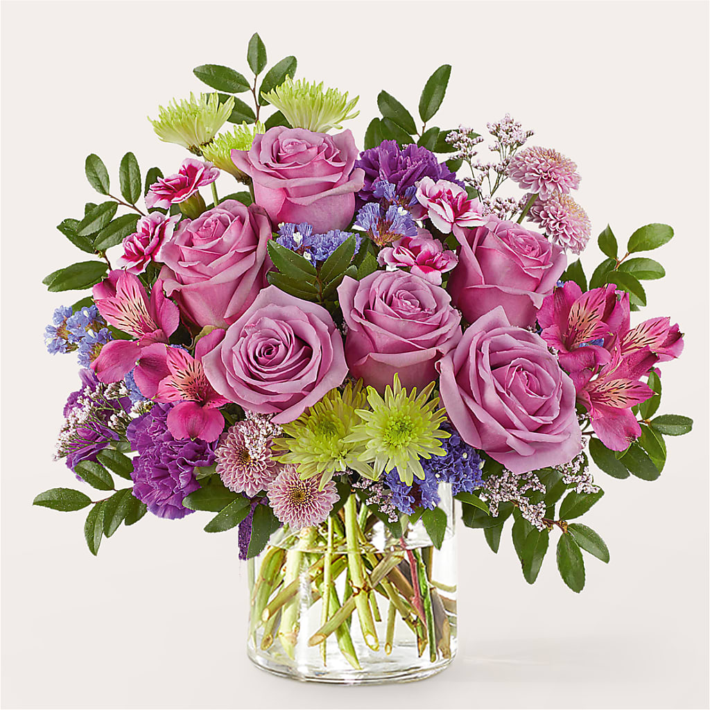Glass Half Full Bouquet –  Maes Flower Shop, Ville Platte LA