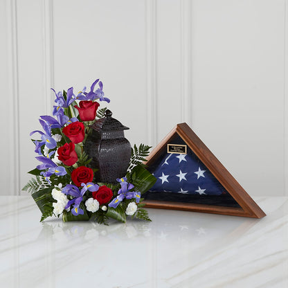 Patriotic Tribute Arrangement –  Maes Flower Shop, Ville Platte LA