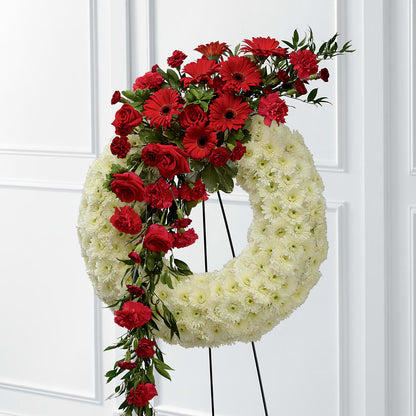 Graceful Tribute Wreath –  Maes Flower Shop, Ville Platte LA