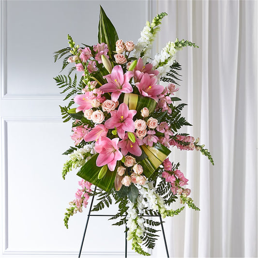 Elegant Embrace Standing Spray –  Maes Flower Shop, Ville Platte LA