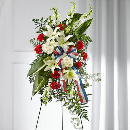 Stars of Life Standing Spray –  Maes Flower Shop, Ville Platte LA