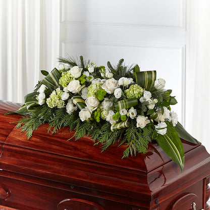 Hopeful Gesture Casket Spray –  Maes Flower Shop, Ville Platte LA